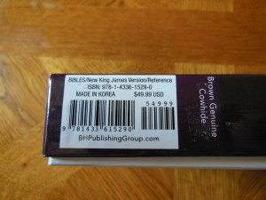 Holman NKJV Thinline reference calfskin brown 003