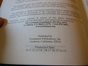 NASB Reference Bible Genuine Calfskin Black 019