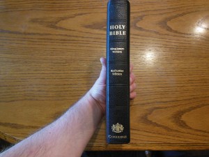 cambridge kjv, holman ministers kjv and funky lil kjv 012