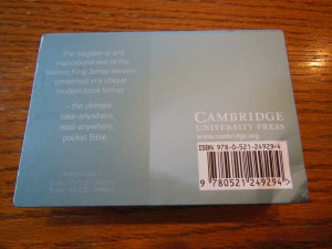 cambridge kjv, holman ministers kjv and funky lil kjv 089